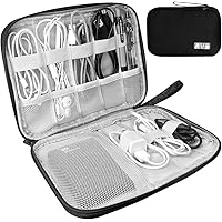 HCFGS Organizer Cavi, Borsa da Viaggio Custodia Cavi Resistente All'acqua Borsa da Piccoli con Braccialetto Pochette Antiurto