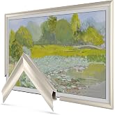 German Silver Prismatic 3" Deco TV Frame for Samsung Th...