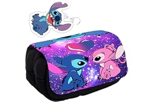 FYFLYMT Stitch Federmäppchen,Stitch Schlamppermäppchen,Stitch Kinder Federmäppchen,Cartoon Federmäppchen Mäppchen,Für Fans Studenten Teenager Erwachsene Geschenk