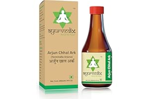 Ayurvedix Arjun Chhal Ark | All Natural Arjuna Chhal Distillate for Reducing Cholesterol, Heart Diseases, Tuberculosis | 200 ML (Pack of 1)