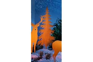 ‎DEKOLEIDENSCHAFT Dekoleidenschaft großer Gartenstecker Tanne aus Metall in Rost-Optik, 146 cm hoch, Dekostecker, Garten-Deko für Draußen