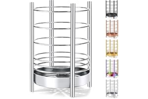 HOMQUEN Portautensili Da Cucina Per Bancone Da Cucina,Coccio Per Utensili In Acciaio Inossidabile,Organizer Per Contenitori Per Utensili,Portautensili Da Cucina,Utensili Da Cucina (Argento/7.4''x5.2'')