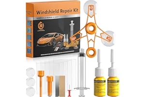 everfarel Juego de reparación de parabrisas profesional, juego de reparación de cristales universal para reparación de golpes de piedras, kit de reparación de parabrisas para coches, práctico y rápido