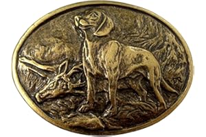 BELTINGER Gürtelschnalle Bayerischer Gebirgsschweißhund 4,0 cm | Buckle Wechselschließe Gürtelschließe 40mm Massiv | für Jagd-Outfit