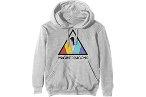 ROCK OFF Imagine Dragons Kapuzenpullover Triangle Band Logo offiziell Off Weiß Pullover
