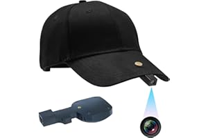 FiveSky 1080P HD Outdoor Sports Baseball Appeal, Action Camera, Mute Function, 120° Angel Adjustable Hat Hidden Video Recorder for Indoor and Outdoor