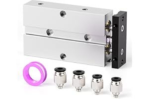 TAILONZ PNEUMATIC Vérin pneumatique aluminium double tige double effet, alésage 16 mm, course 25 mm TN16-25