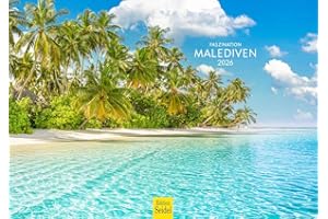 ‎EDITION SEIDEL Edition Seidel Premium Kalender Faszination Malediven 2026 Format DIN A4 Wandkalender Asien Insel Strand Meer Küste Palmen