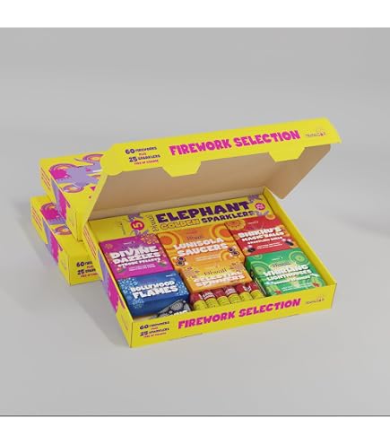 Petits Craqueurs Effet Flash H2i Knaller Knatter Premium Mix | 362 Pièces | 8 Types Triés à Main | Fun De Fête Pour Petits & Grands | Pour Le Nouvel An, Halloween
