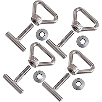 Laadbeveiligingsset Voor VW T5/T6 & Multivan | Vloerrail Bevestiging | Set Van 4 | Roestvrij Staal