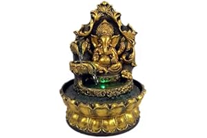 SURPRIZON Buddha Statue Tabletop Fountain, Zen Fountain for Home, Office, Desk, Bedroom Decoration (Style 3)