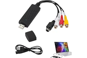 CLOUDLINK USB Video Capture VHS to Digital Converter RCA to USB Video Converte for PC TV, MAC Windows Vista Compatible