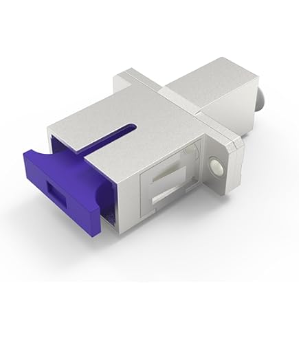 Elfcam Fibre Optic Cable SC/APC To LC/UPC Single Mode Simplex, LSZH Optical Cable White 2 M - View #2