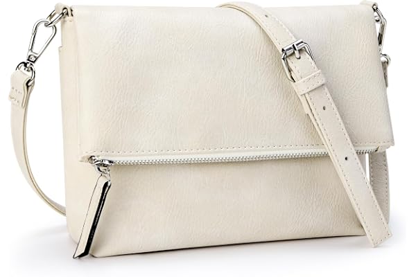 KALIDI Små damer axelväskor veganskt PU-läder handväska crossbody axelväska stöldskydd flera fickor med justerbar avtagbar axelrem