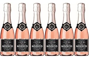 Nozeco Rose - Alcohol Free Sparkling Drink made from alcohol-removed Wine - Vegan - Piccolo - Case of 6 (6 x 0.20 L)