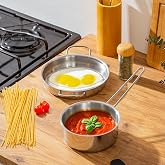 Porsima Stainless Steel Ka&ccedil;erola and Pan Set - Egg Pan and Sauce Pan 14-18 cm