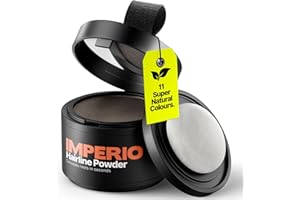 IMPERIO Root Touch Up Powder - Hairline Powder for Women and Men, Waterproof Root Touch Up to Cover Roots - Super natural Colours - 4g (Dark Brown)