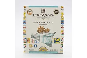 SICILIA BEDDA CAPACI Caramelle senza glutine 100% fatte a mano, in un'elegante custodia decorata, disponibile in diversi sapori, 75 g. - Anice stellato