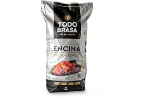 BIOOLIVERY LABS TODOBRASA Carbón Vegetal Barbacoa ENCINA Premium Ecológico · Saco 12 KG Doble Protección Caja Anti-Rotura · Carbón BBQ Calidad Profesional Nacional · Especial Parrilla Vasca & Horno Brasa Jospering