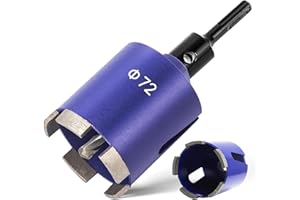 ITSOGOO 72 mm Diamant Dosensenker,Dosensenker Kernbohrkrone met M16 SDS Plus Adapter+Zentrierbohrer,Diamant Bohrkrone Dosen-Bohrer von Elektro-Unterputzdosen in Beton,Mauerwerk,Ytong,Kalksandstein