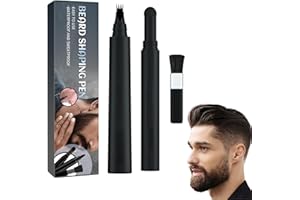 CYNAMUS Bartfüller Stift Set, Bart Füllstift Kit Bartfüller Bleistift Einfaches Befüllen Und Definieren Ihres Bartes Mit Bartverdickungsstift Bartfüllerstift, Beard Pen Kit Für Schnurrbart & Augenbrauen