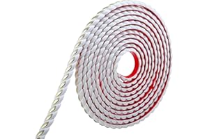 GELINTONG Garniture Murale Autocollante,Garniture De Moulage Flexible 3D,Moulage De Couronne, Pour Armoire,Cadre de Miroir,Plafond,Armoire,Bord Mural,DéCoration De La Maison, 3 m,Blanc et Or