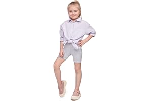 SOFTSAIL Leggings Mädchen 3/4 Capri Hose Aus Baumwolle Kinder Sporthose Tanzhose Atmungsaktiv Weich Elastisch Sport