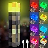 TUKIIE Fackel Lampe, Wall Fackel Nachtlicht mit 7 Farbe, Nachtlampe USB Wiederaufladbare, Hand oder Wandhalterung Beleuchtung