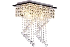 Dellemade 2-Leuchtet Kristall kronleuchter Modern Deckenleuchte Für Treppenhaus, Bar, Küche, Esszimmer, Kinderzimmer