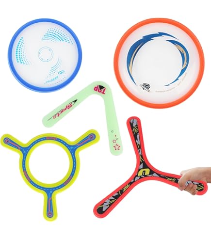 Wahu TriBlade Groen, Gekleurde Boomerang, Lichte Boemerang En Frisbee, Buitenspeelgoed Geschikt Voor Kinderen Vanaf Zes Jaar