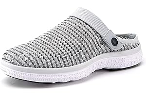 SISTTKE Zoccoli Sabot Uomo Donna Spiaggia Giardino Pantofole Maglia Traspirante Clogs Scarpe da Mare Estate Sandali Antiscivolo Piatto Ciabatte