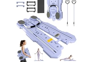 WINGFLY Pilates Board, Multi-Functional Ab Roller Board, Foldable Pilates Board with Automatic Rebound, Upgraded Pilates Reformer Machine, Full Body Pilates Workout Equipment for Men Women