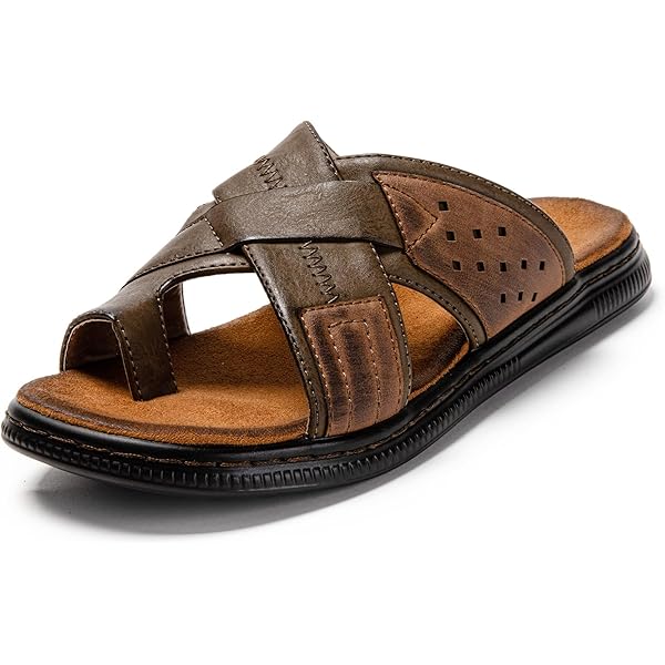 Sandali Uomo GILKUO In Pelle - Chiusi Davanti, Sportivi, Per Trekking E Estive - Foto 6