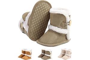 outfit spring Stivaletti Invernali per Neonato, Inverno Caldo Bambini Stivali da Neve Fondo Morbido Antiscivolo Cotone Piatto Pelliccia Calzino Bootie Regolabile Scarpe Primi Passi Bambina 0-18 Mesi