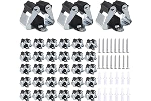 3-H Colgador Escobas,Organizador Escobas 33 Piezas, El Acero Tiene Un Espesor de 0,7 Mm En Lugar de 0,5 Mm y Una Mayor Resistencia,Colgador Escobas y Fregonas Pared Baño, Garaje y Jardín Hogar