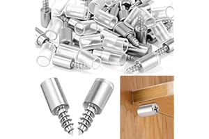 YOXOVO Wsporniki do półek, 30 sztuk, wkładane uchwyty z gumową ochroną, śruba samogwintująca, wspornik półki półki, uchwyt do szafy, regału na książki, szafy na ubrania, meble