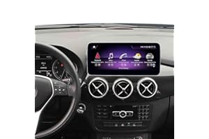 NINETOM 12.3 Pulgadas Radio Coche Bluetooth Pantalla para Mercedes Benz A B Class CLA W176 W246 C117 X117 X156 2013-2015 NTG4.5/4.7, Android 13 Pantalla táctil con CarPlay y Android Auto, 8G+256G
