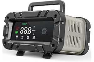 HUSGW Chargeur de Batterie Intelligent 12V 6A,Chargeur Intelligent Batterie avec Automatique Réparation Fonction et Écran LCD,Chargeur de Batterie Voiture pour Voiture Moto Camion, AGM, Gel, SLA(2-100AH)
