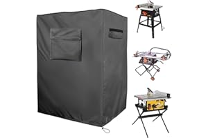 SCHLEUDER Cover for table saw, 600D Oxford cloth,Effective Protection tablesaw from Water and dust,Black (89 * 69 * 116 cm)