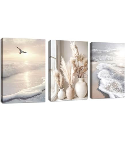 ARTFAVES® EUCALYPTUS - Décoration Murale Pour Salon Et Chambre à Coucher - 8 Tableaux Muraux Modernes - Cadeau D'eucalyptus, Plantes, Vert, Naturel, Boho - Sans Cadre Photo