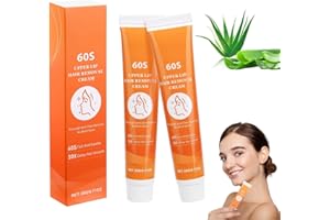 FRUITWEALTH 2Pcs Facial Hair Removal Cream Face - Facial Hair Remover Cream for Women, Upper Lip Hair Remover, Convenient Painless Moisturizing Depilatory, Delay Hair Growth for Face Chin All Skin Types
