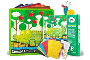 SUNERLY Jar Melo Mosaics Craft Kit for Kids DIY Animal Homeland Mosaic Painting Shimmer and Shine Sparkle Mosaics