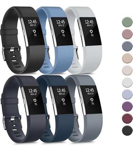 Fitbit Charge 2 Heart Rate + Fitness Wristband, Plum, Large (US