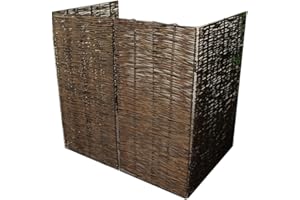Selections Double Willow Wheelie Bin Screen 2 Bin Hideaway Garden Driveway Tidy