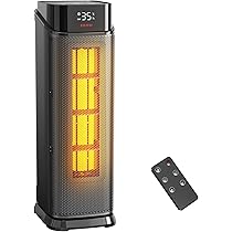 Stufetta Elettrica Minthouz 2000W PTC - Termostato, Timer 12H, Display LED, Per Casa E Ufficio