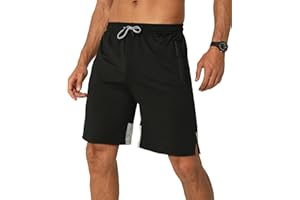 Tancefair Męskie szorty na co dzień sportowe joggery szorty szybkoschnące outdoorowe sportowe spodenki treningowe spodenki plażowe lekkie sportowe szorty z elastyczną talią kieszenie na zamek