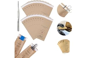 CUTIOLLY Bolsas Esterilización Autoadhesivas,50pcs Bolsa Esterilización,Bolsa Autosellante para Esterilización,Bolsa Sellado para Herramientas Dentales,Bolsa Esterilización Desechable,Bolsas de PVC Estériles