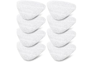 SGIZOKU Juego de 8 Fundas de Repuesto para mopa a Vapor Vileda 100º y Steam, Fundas de Repuesto de Microfibra para Vileda Steam Plus, Lavables a máquina