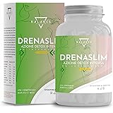 DRENASLIM® DETOX - 240 COMPRESSE | Drenante Forte | Detox Depurativo Antiossidante | Diuretico con Bromelina, Orthosiphon, Gy