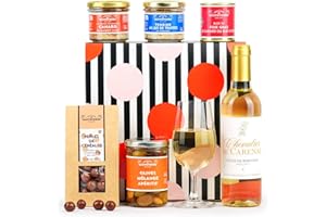 BIENMANGER PANIERS GARNIS BienManger.com - Coffret "Le Gourmand" - Comprend 6 produits - Cadeaux prêt à offrir - Idéal pour Noël, Anniversaire, Fête des Pères, Fête des Mères